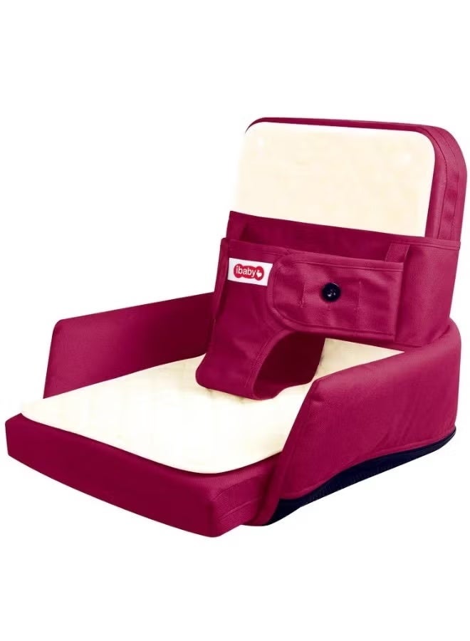 ibaby 2-in-1 Portable Baby Chair & Bed - Foldable Booster Seat and Lounger for Travel and Home Use (Soft & Secure) - Image 1